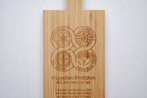Engraving of bamboo serving board