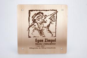 Engraving a memorial plaque